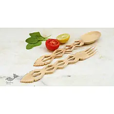 Purnak ✼ Udayagiri Wooden Cutlery - Set of Tow ✼ { 4 }